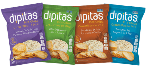 Four Pita Chip Packages 
